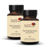 Serrapeptase 250,000 IU 90 tabliet 2 balenia